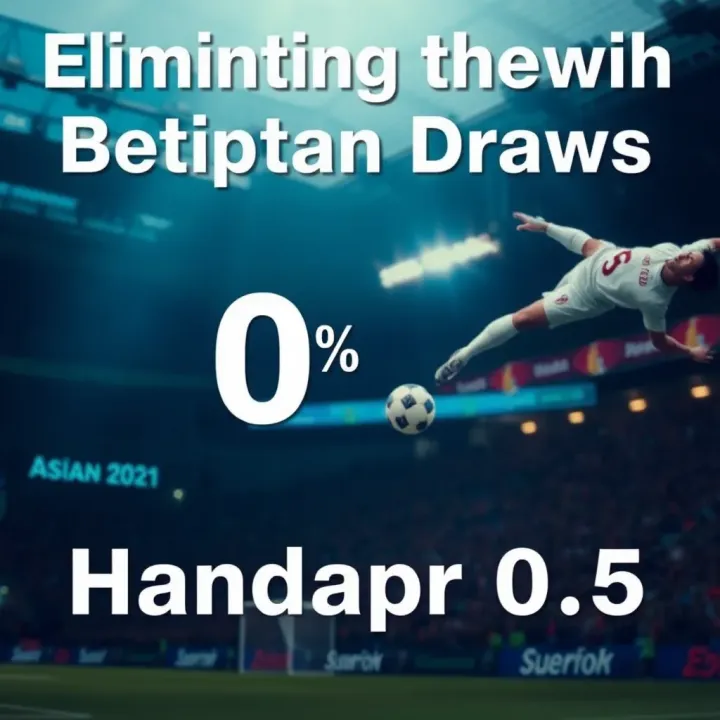 Eliminating Draws with Asian Handicap 0.5 in Sports Betting Visual representation of sports betting options highlighting the elimination of draw outcomes