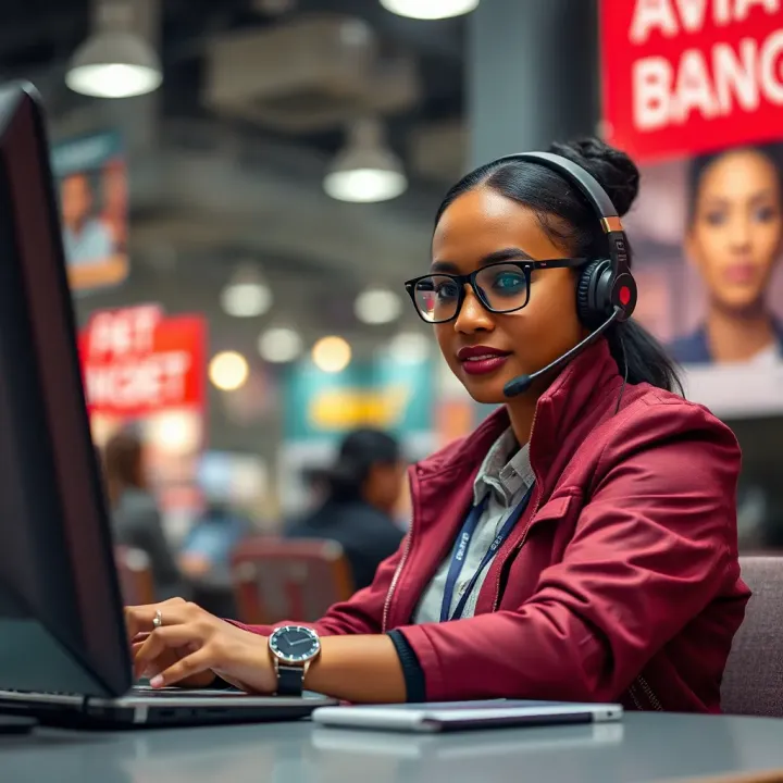Customer support representative assisting with Aviator Bangbet login issues