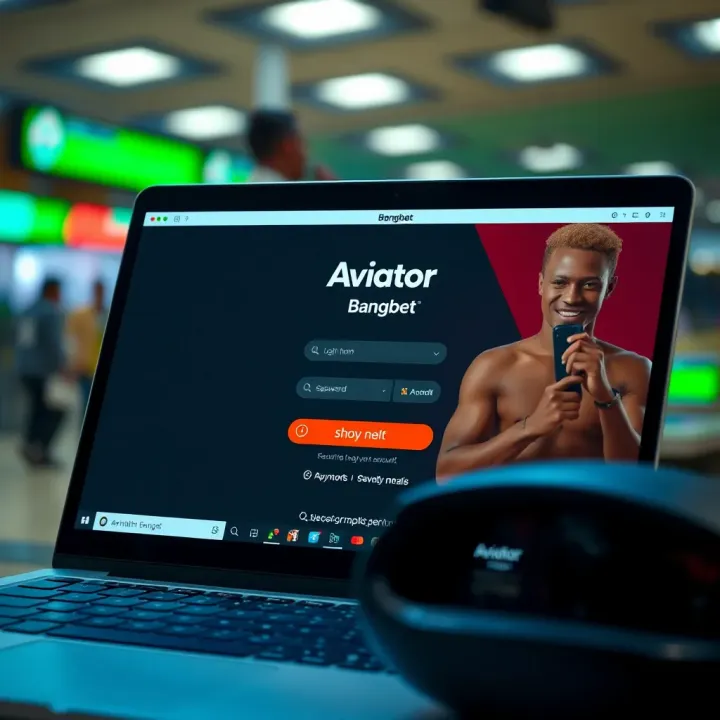 Secure login screen displaying Aviator Bangbet Nigerian account access interface