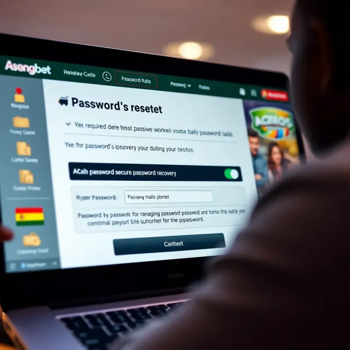 Password reset interface for Aviator Bangbet illustrating secure password recovery steps