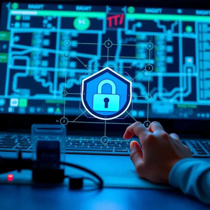 Illustration of cybersecurity measures protecting an online sports betting account