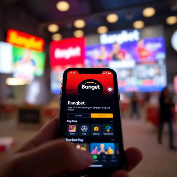 iPhone displaying BangBet app download page on the App Store