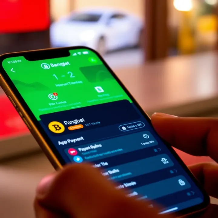 Screenshot of Bangbet app interface showing betting options on an iPhone screen