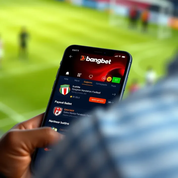 Illustration of football betting options and tips on a mobile device for Nigerian bettors