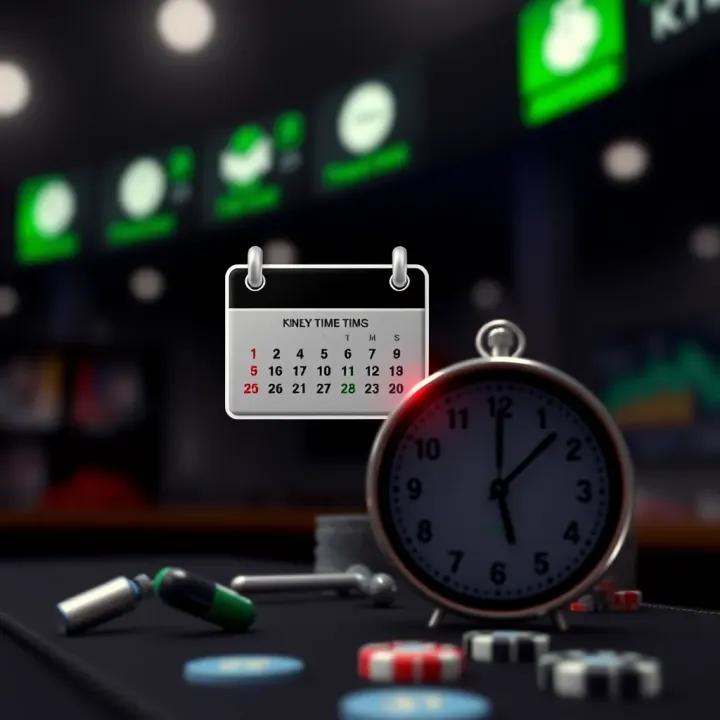 Graphic depicting a calendar and clock symbolizing timing and key terms of the BangBet free bet promotion