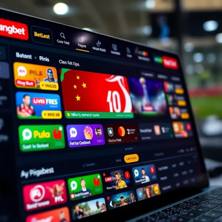 Digital betting interface showing various IPL betting options available for Nigerian users