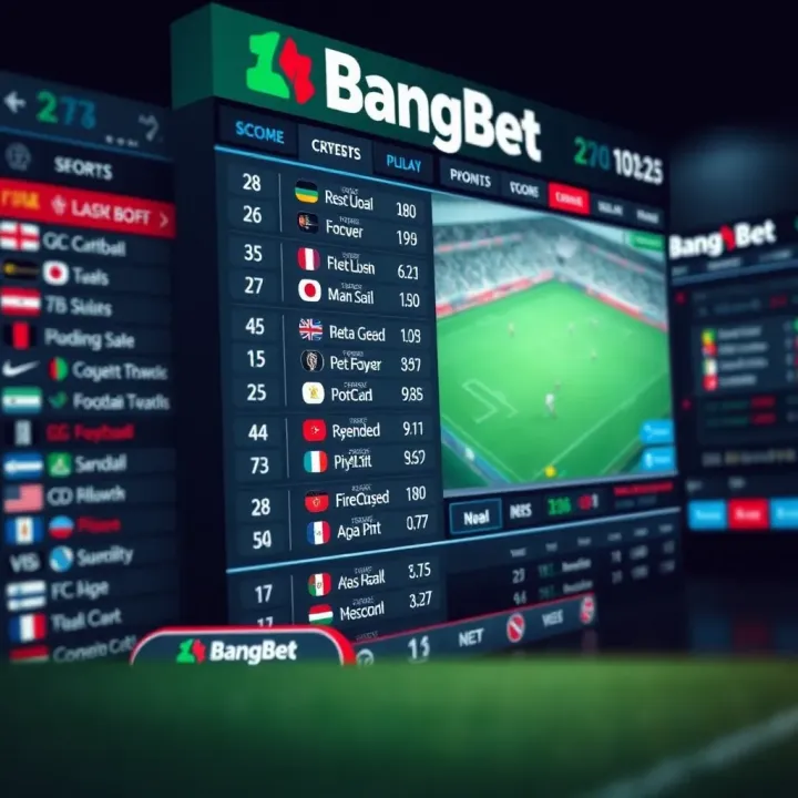 Live football score updates on a digital sports betting platform showing ongoing match statistics