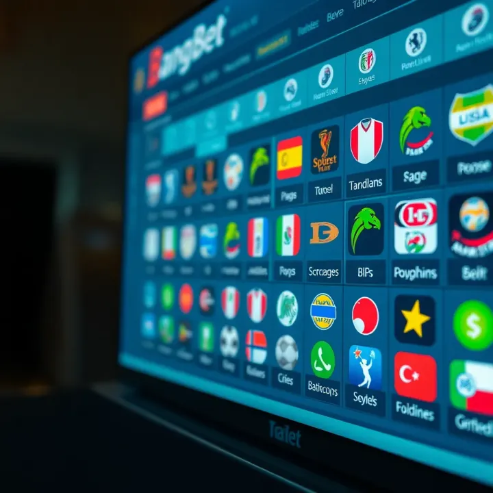 Various sports icons representing different betting options available on BangBet Naija
