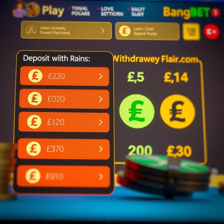 Illustration of online banking options with Nigerian currency symbols for depositing and withdrawing funds on BangBet