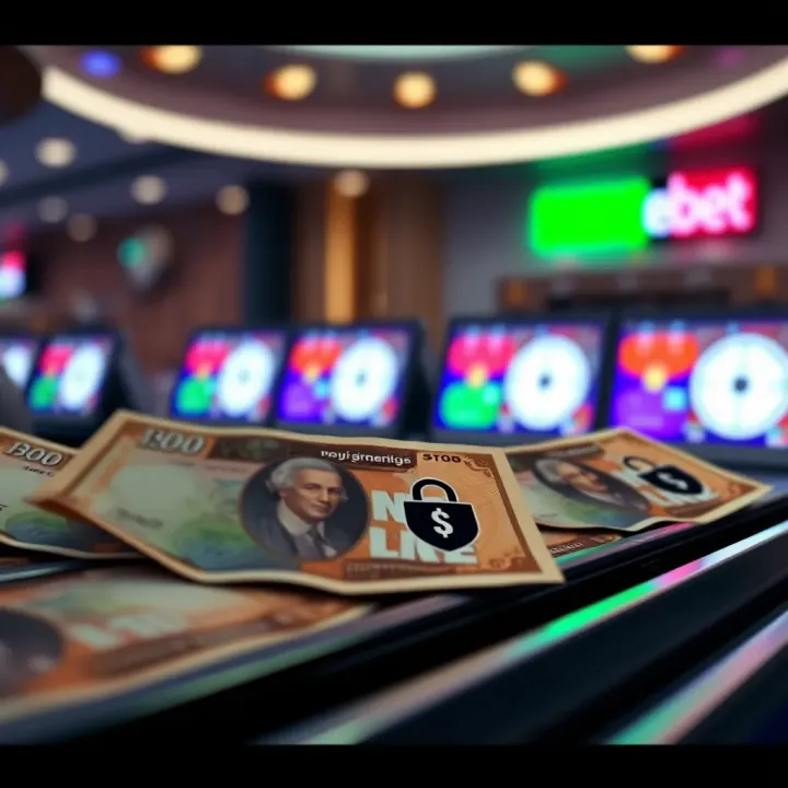 Digital depiction of Nigerian currency and secure online payment icons emphasizing safe transactions on Bangbet