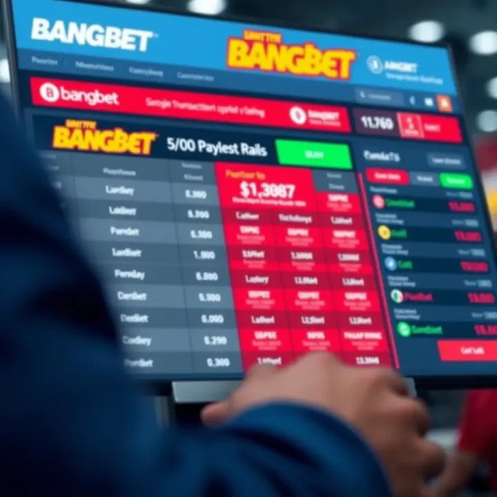 Secure online betting platform interface showing transaction security features