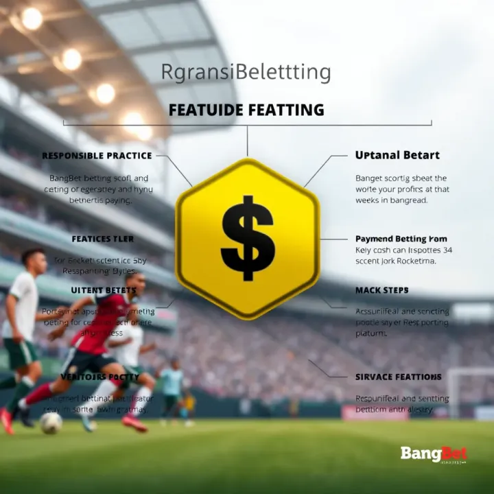 Graphic depicting responsible betting practices alongside features of BangBet platform in Nigeria