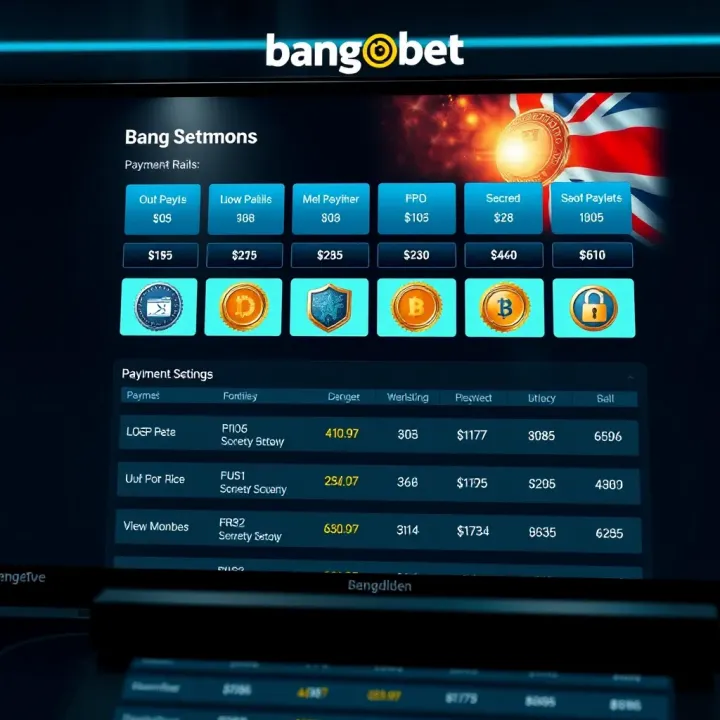 Secure online sports betting interface showing payment options and security badges