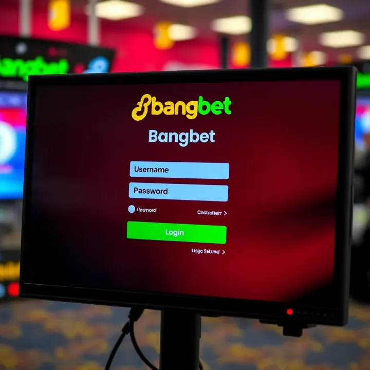 Secure login screen showing username and password entry for BangBet platform