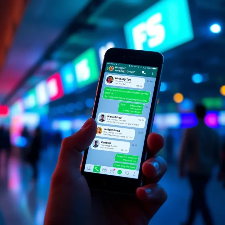 Mobile phone screen displaying a WhatsApp group chat with Bangbet betting tips and discussions