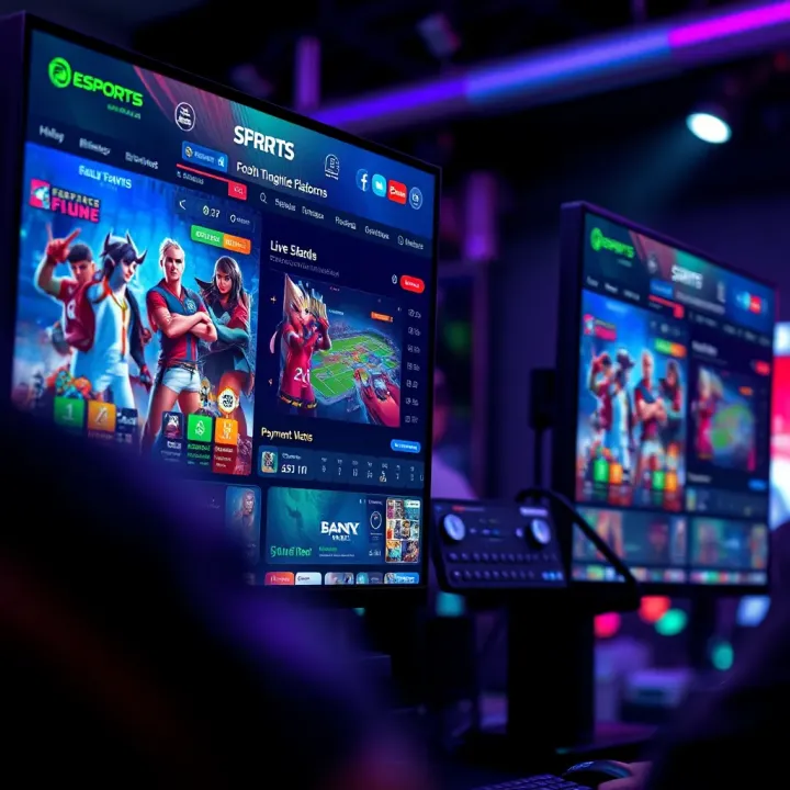 Esports betting platforms interface showing popular competitive games and live odds in Nigeria