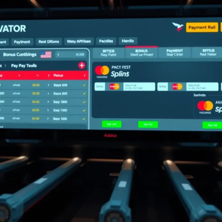 Secure online betting platform interface showing payment options and bonus offers