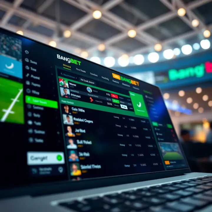 User interface of Bangbet showing a variety of sports betting options and live matches