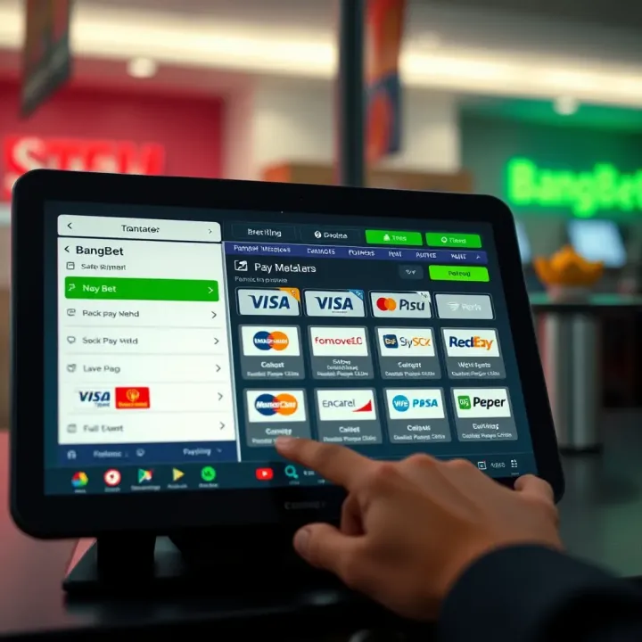 Secure online betting transaction screen with various Nigerian payment methods