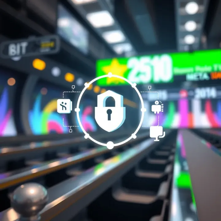 Illustration of secure online betting transactions and data protection icons