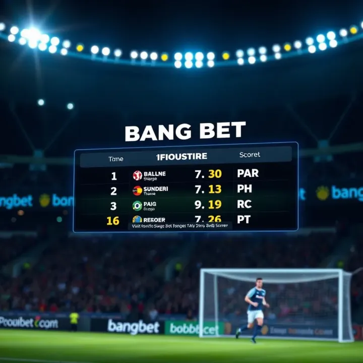 Check Live Football Scores on Bangbet Today