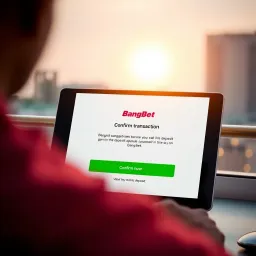 User interface showing confirmation of a successful deposit transaction on BangBet