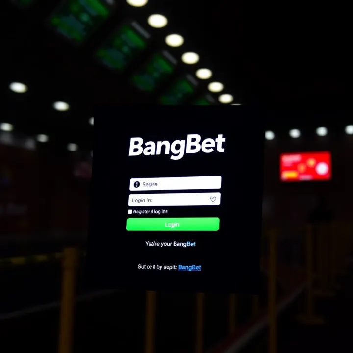 Secure login screen for BangBet sports betting platform in Nigeria