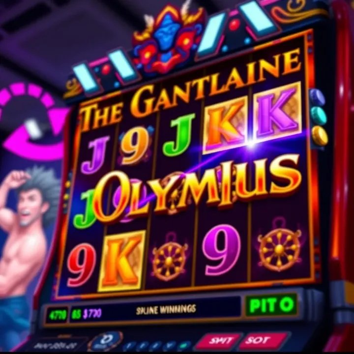 Colorful Gates of Olympus slot game interface displaying various symbols and glowing effects on a vibrant background