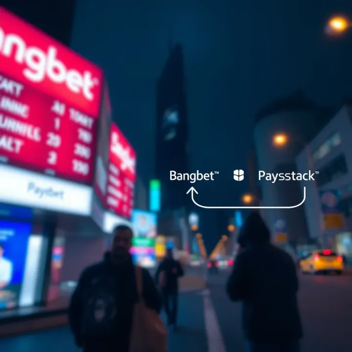 Diagram showing the flow of withdrawal requests from Bangbet platform to Paystack payment gateway