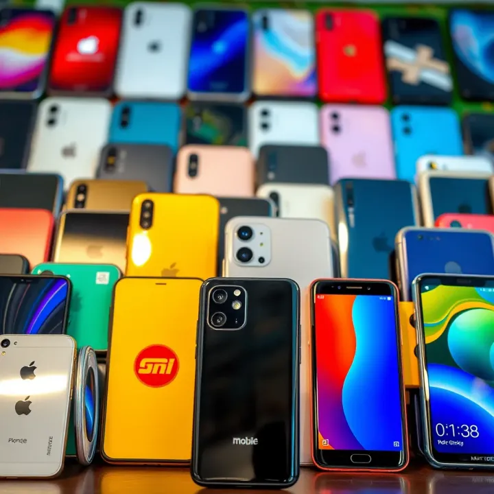 Assortment of latest mobile phones available for online purchase on Bangbet platform
