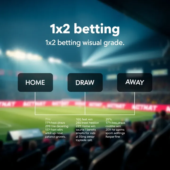 Visual Guide to 1x2 Betting Choices Diagram explaining 1x2 betting options with home win, draw, and away win outcomes