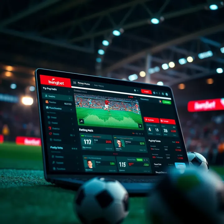 Illustration of a digital sports betting interface showcasing the Bangbet Spaceman Strategy in action